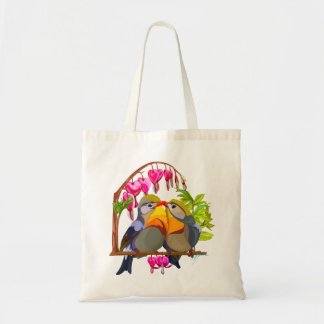 Tote Bag Lovely Pekin Robin Bird Pair
