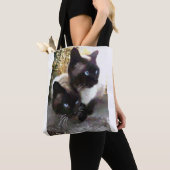 Tote Bag Lovely siamese (De près)