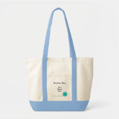 Tote Bag Lt Blue/Teal Clover Ribbon Template by K Yoncich (Devant)