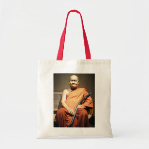 Tote Bag Luang Poo Cha Subhaddho ... Moine bouddhiste