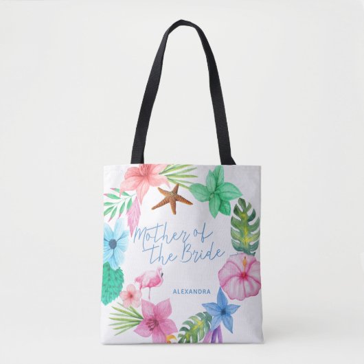 Tote Bag Luau mère mariage tropicale de la mariée (Devant)