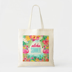Tote Bag Luau Tropical Hawaiian Aloha Summer Fun