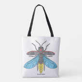Tote Bag Luciole (blanc unique) - Fourre-tout (Dos)