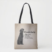 Tote Bag Lucky Black Lab (Devant)