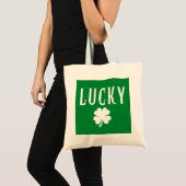 Tote Bag Lucky Four Leaf Clover St Patrick's Both Side (Devant (produit))