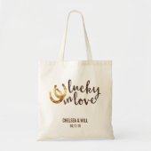 Tote Bag Lucky in Love Horseshoe Wedding Favoriser (Devant)
