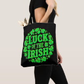Tote Bag Lucky Irish Clovers (De près)