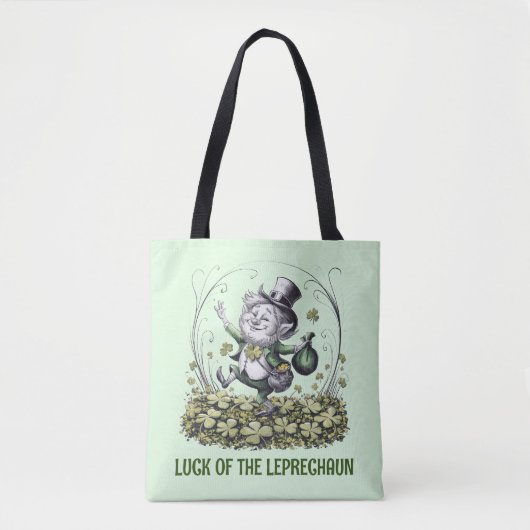 Tote Bag Lucky Irish Leprechaun (Devant)