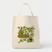 Tote Bag Lucky Leprechaun et son château irlandais (Devant)