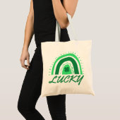 Tote Bag Lucky Shamrock Rainbow (Devant (produit))