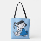 Tote Bag Lucy Hugging Snoopy (Dos)