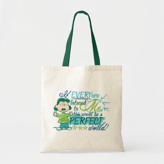 Tote Bag Lucy "Si Tout Le Monde M'Écoutait..." (Devant)