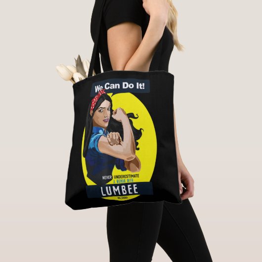 Tote Bag Lumbee Une Indienne Amérindienne N'A Jamais Soumis (De près)