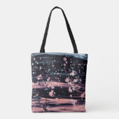 Tote Bag Lumière glamour gris foncé rose (Dos)