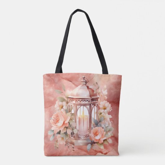 Tote Bag Lumière incroyable sur mon chemin Rose Marble Épau (Dos)