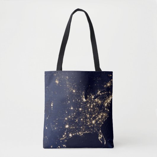 Tote Bag Lumières de la NASA de l'espace Etats-Unis (Devant)