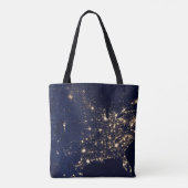 Tote Bag Lumières de la NASA de l'espace Etats-Unis (Dos)
