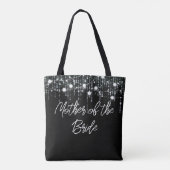 Tote Bag Lumières de pendaison noir et blanc Mère de la mar (Dos)