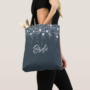 Tote Bag Lumières de suspension gris et blanc