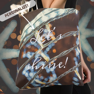 Tote Bag Lumières de vacances de style rétro