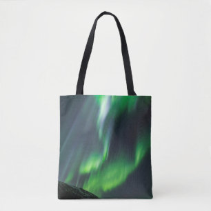 Tote Bag Lumières du Nord Brillantes Nord de l'Islande