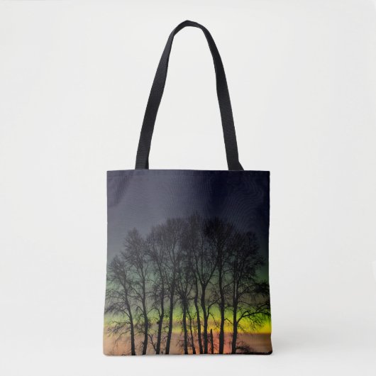 Tote Bag Lumières du Nord | Manitoba Canada Grande Pointe (Devant)