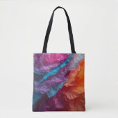 Tote Bag Luminous Abstract Tissue Paper Layers (Devant)