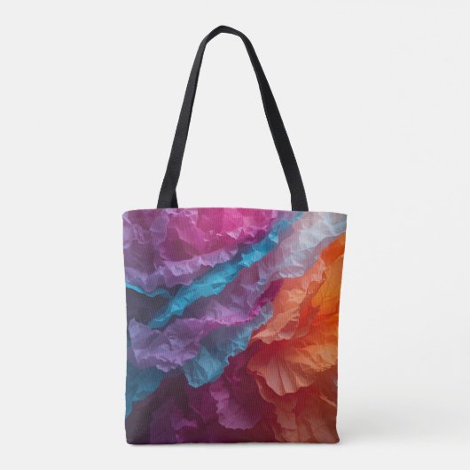 Tote Bag Luminous Abstract Tissue Paper Layers (Dos)