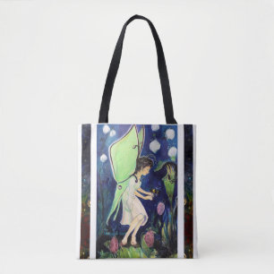 Tote Bag Luna Moth Fairy Bee Maureen Girard