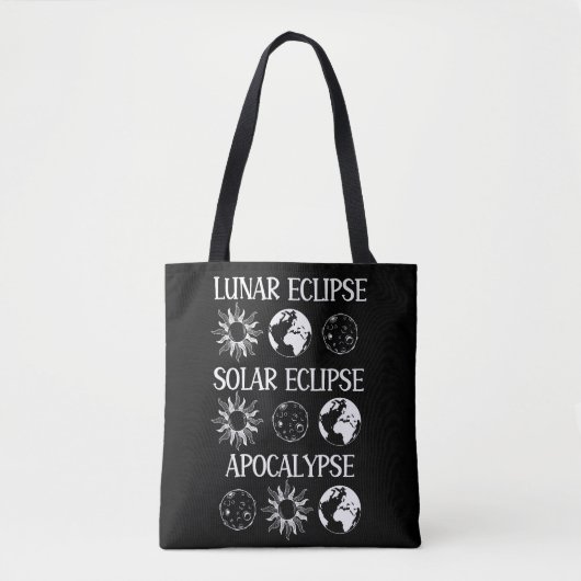 Tote Bag Lunaire Eclipse Solaire Eclipse Apocalypse Espace (Devant)