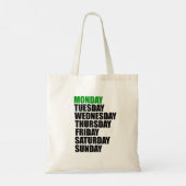Tote Bag Lundi, l'histoire la plus courte (Dos)