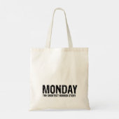 Tote Bag Lundi, l'histoire la plus courte (Dos)