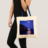 Tote Bag Lune À Dusk | Côte Gaspe de Perce Rock Québec (Devant (produit))