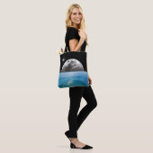 Tote Bag Lune au-dessus de l'océan (Sur le modèle)