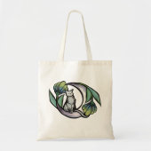 Tote Bag Lune Chat Fleur Luna Chats Floral LuneChat (Devant)