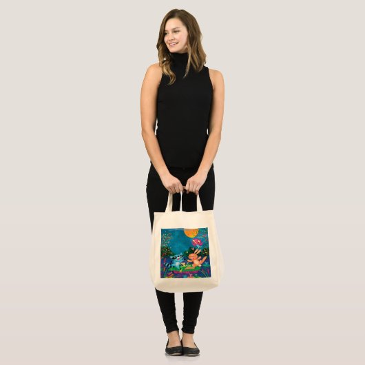 Tote Bag Lune d'automne (Devant (modèle))