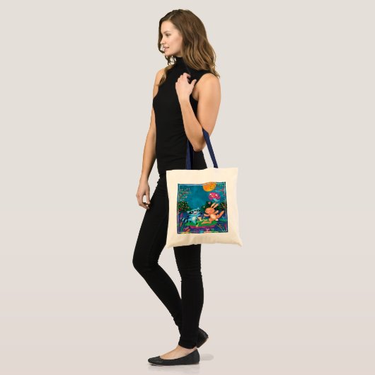 Tote Bag Lune d'automne (Devant (modèle))