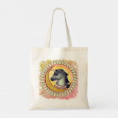 Tote Bag Lune de licorne noire (Dos)
