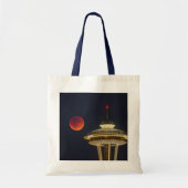 Tote Bag Lune de sang | Aiguille spatiale de Seattle (Devant)