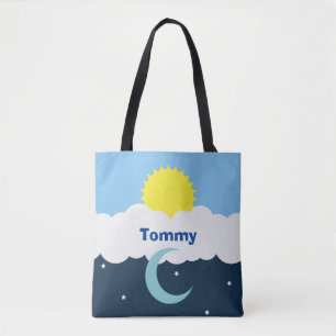 Tote Bag Lune de Sun et illustration mignonnes de bébé