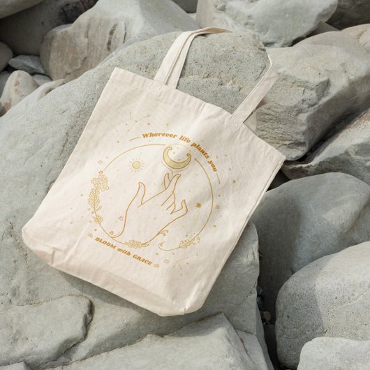 Tote Bag Lune de vie ésotérique