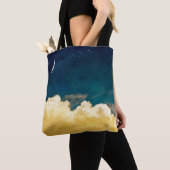 Tote Bag Lune et Cloudscape (De près)