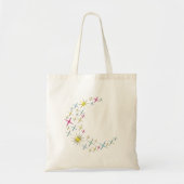 Tote Bag Lune et étoiles (Devant)