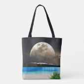 Tote Bag Lune Et Plage (Dos)