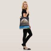 Tote Bag Lune Et Plage (Sur le modèle)