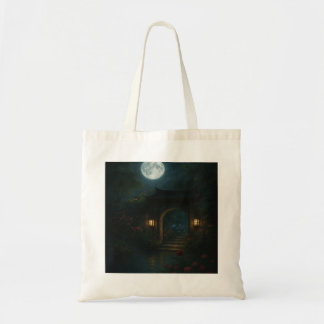 Tote Bag Lune Gate Garden Fourre-tout - Portée par Moonligh