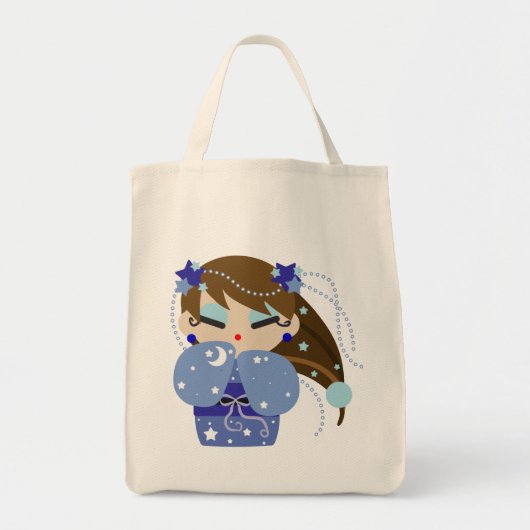 Tote Bag Lune Kokeshi (Devant)