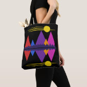 Tote Bag Lune Sur Les Montagnes #5 (De près)