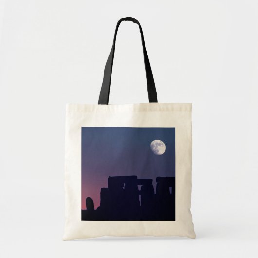 Tote Bag Lune sur Stonehenge | Wiltshire, Angleterre (Devant)