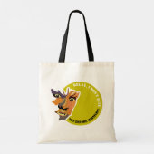 Tote Bag Lune Wolf, Relax, je ne mord pas (Dos)